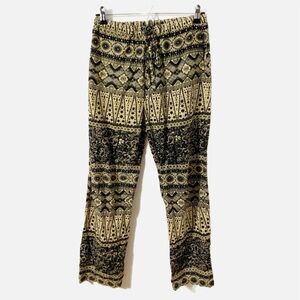 Anthropologie Staring At Stars Lightweight Cotton Lounge Pants Bohemian Print